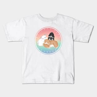 Bailey Sean Claude Pastel Color _ Bunniesmee Kids T-Shirt